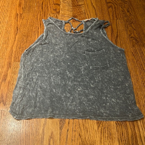Vintage Havana Girl’s Grey Open Back Tank Size XL